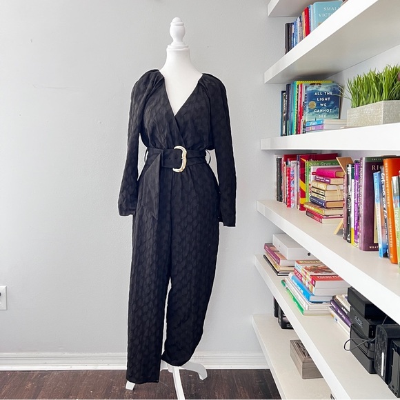 Tanya Taylor Black Talisia Jumpsuit size Small - Picture 3 of 16